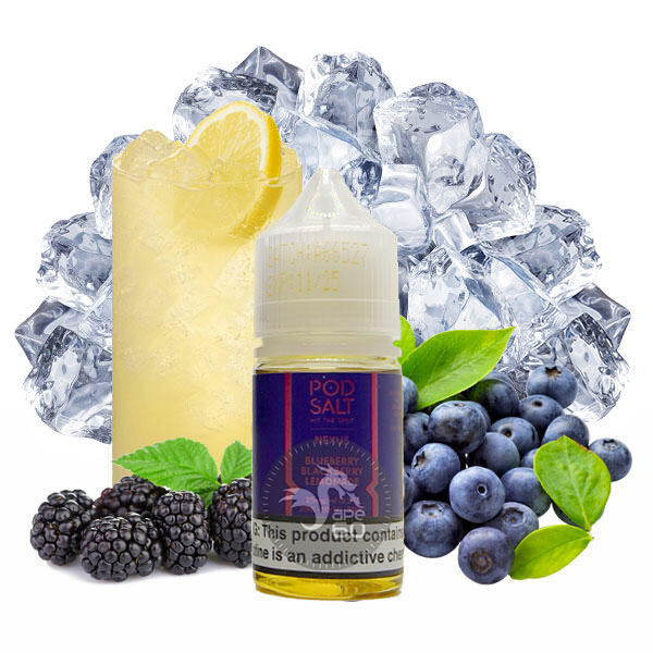 خرید سالت بلوبری شاتوت یخ (30 میل) pod salt blueberry blackberry lemonade ice