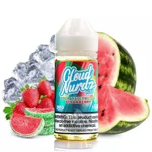 خرید جویس هندوانه توت فرنگی یخ (100میل) Cloud Nurdz Iced Sour Watermelon Strawberryv