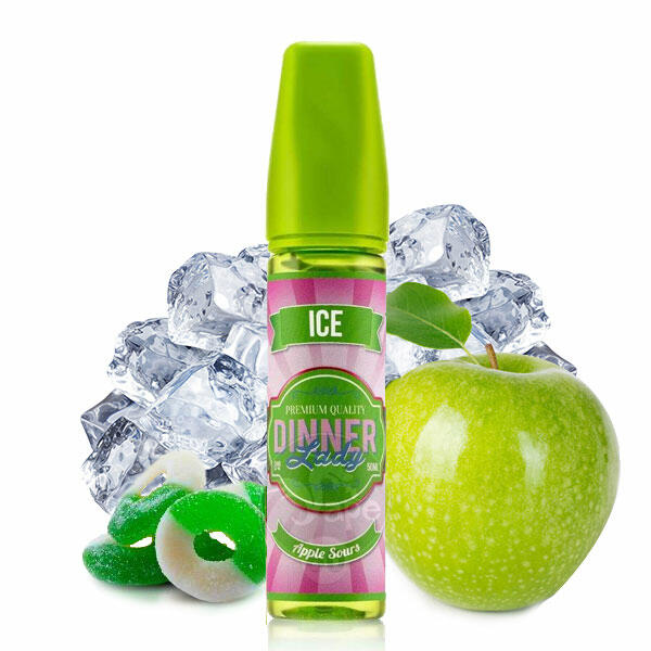 فروش جویس پاستیل سیب یخ (60میل) DINNER LADY APPLE SOURS ICE